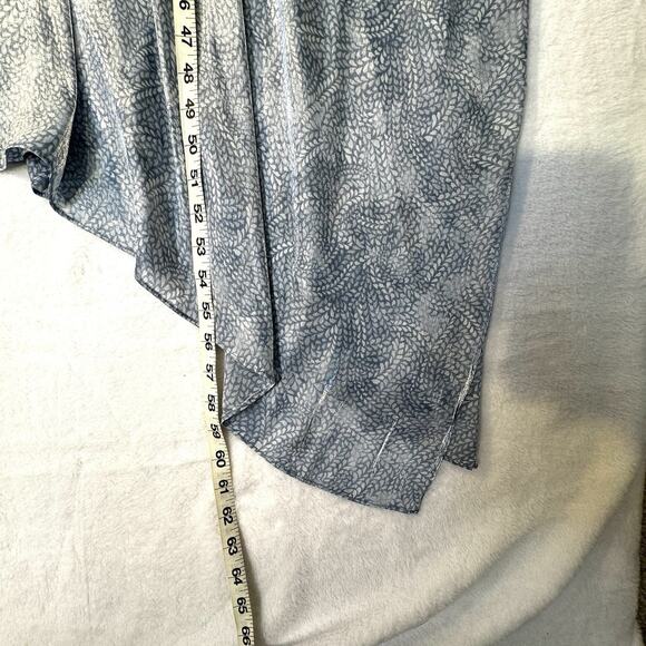 New Michael Kors V-Neck Midi Kaftan Chambray Dress Size S/M MISSING Chain Belt - Picture 8 of 16